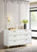 Kendall 6-drawer Dresser White image