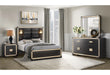 Blake Black/Gold Bed Group with Lamps