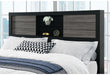 Lisbon Grey/Black Bookcase Bed
