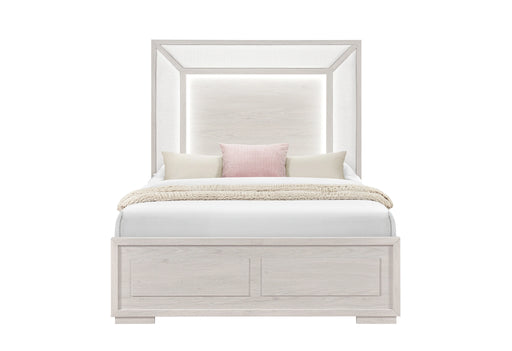 Clara Beige Bed with LED