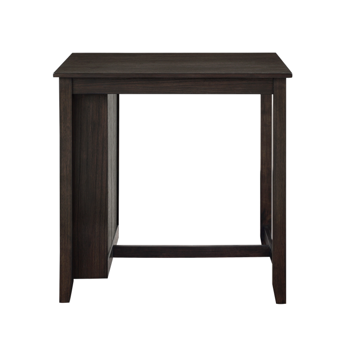 HESTON 36" STORAGE COUNTER TABLE SET W/2 CHAIRS-CHERRY