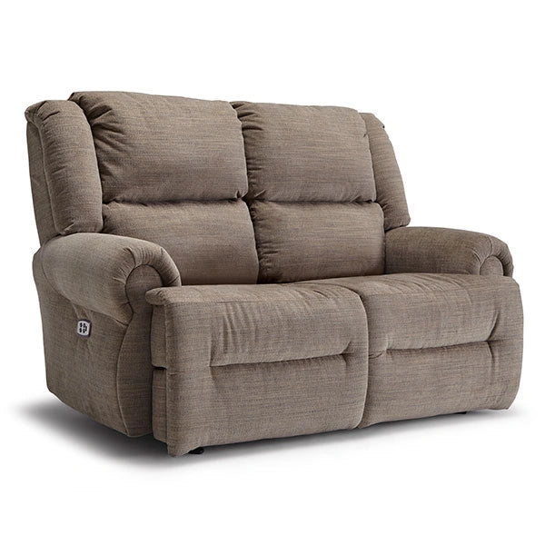 GENET LOVESEAT LEATHER SPACE SAVER CONSOLE LOVESEAT- L960CC4