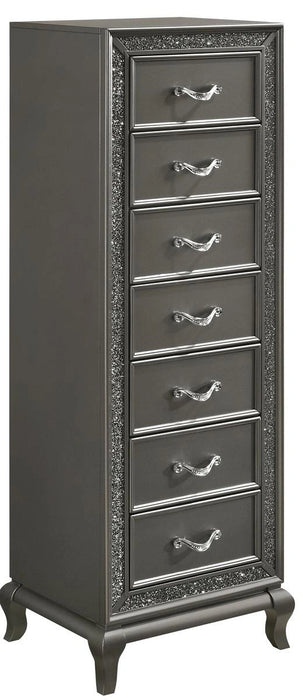 New Classic Furniture Park Imperial 9 Drawer Lingerie Chest in Pewter