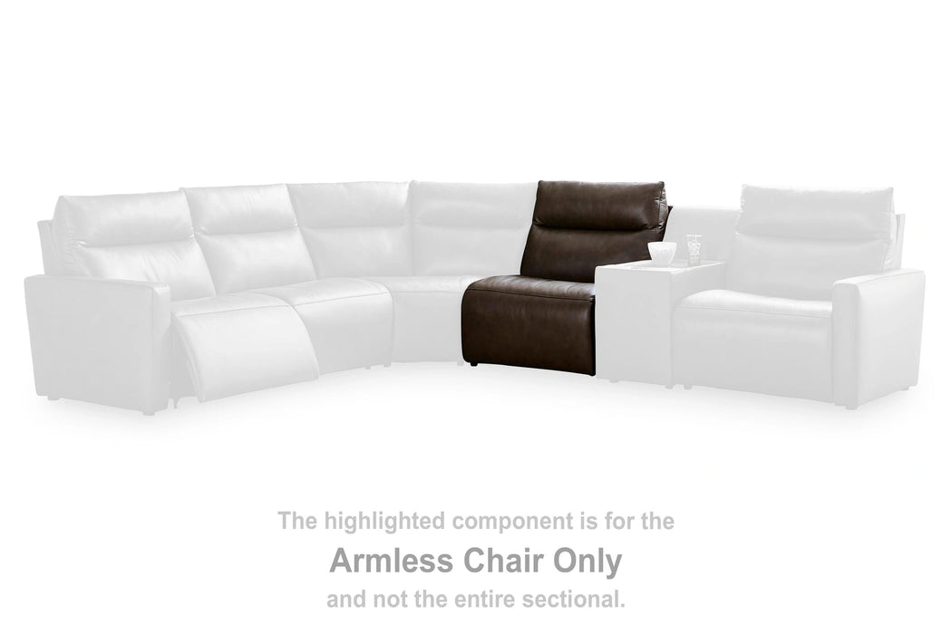 ModZ Power Reclining Sectional with Audio Console