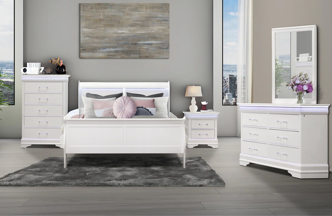 Charlie Bed Group with LED