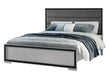 Amelia Grey Black Bed Group with LED
