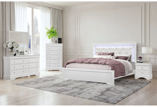 Pompei Bed Group with LED