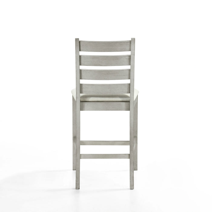 PASCAL LADDERBACK COUNTER CHAIR (2 Per Carton)-DRIFTWOOD