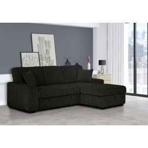 Sectional Sofa with Pullout Bed & Storage