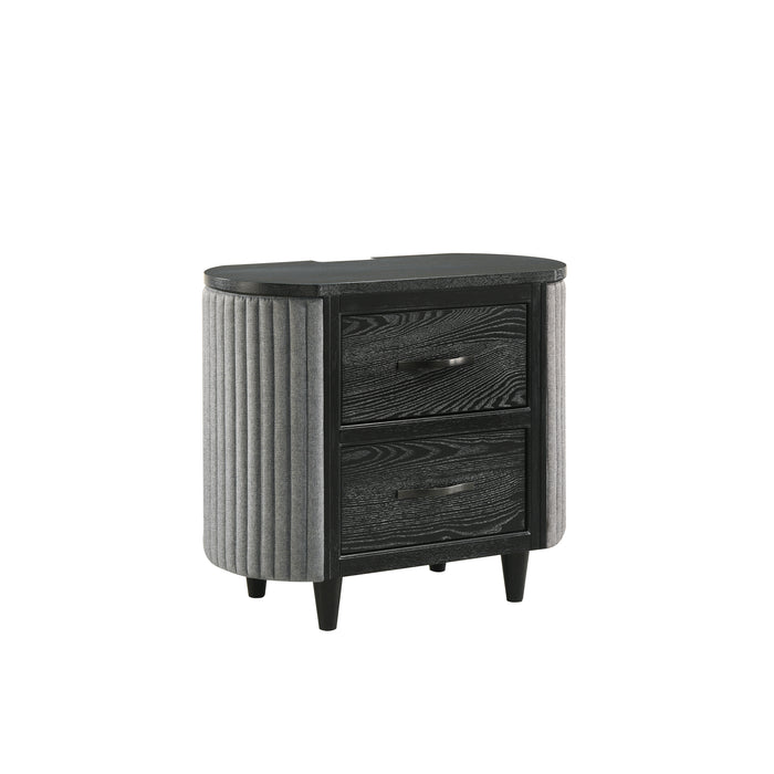 Skyline 2 Drawer Nightstand-Onyx