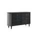 Skyline 6 Drawer Dresser-Onyx