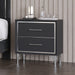 Ava 2 Drawer Nightstand-Ebony