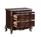 Constantine Nightstand W/Marble Top-Cherry