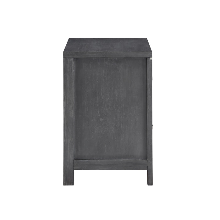 Odessa Nightstand-Charcoal