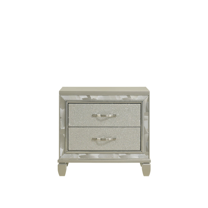 Radiance Nightstand-Silver