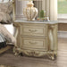 Monique Nightstand W/Marble Top-Champagne