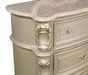 Monique Dresser W/Marble Top-Champagne