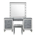 Valentino Dressing Table Mirror (Bulbs Not Included)-Silver