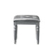 Valentino Dressing Table Stool-Silver