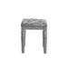 Valentino Dressing Table Stool-Silver