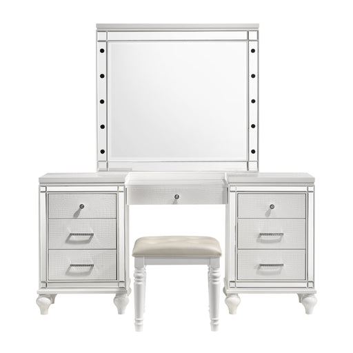 Valentino Dressing Table Mirror (Bulbs Not Included)-White