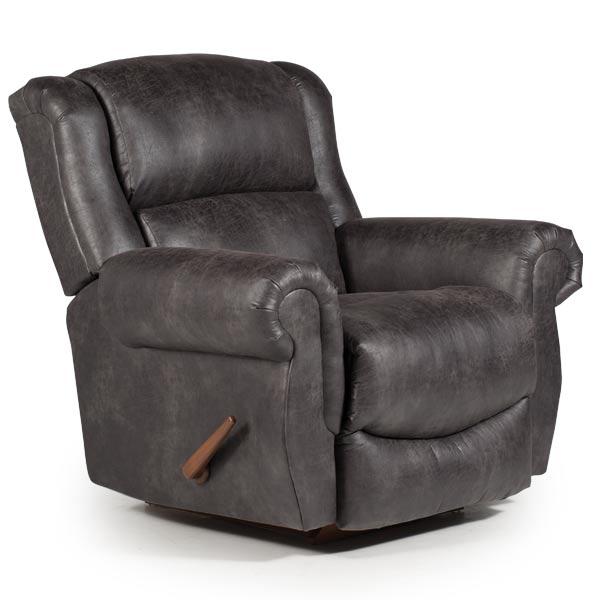 TERRILL LEATHER POWER SWIVEL GLIDER RECLINER- 8NP75LU