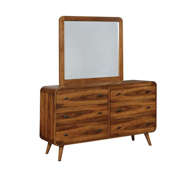 Robyn 6-drawer Dresser Dark Walnut