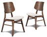 Oscar Chair With Natural Cushion-Walnut
