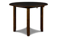 Gia 3 Pc 42" Drop Leaf Dining Table & 2 Chairs-Brown
