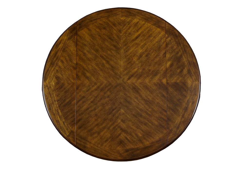 Gia 3 Pc 42" Drop Leaf Dining Table & 2 Chairs-Brown