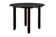 Gia 3 Pc 42" Drop Leaf Dining Table & 2 Chairs-Ebony