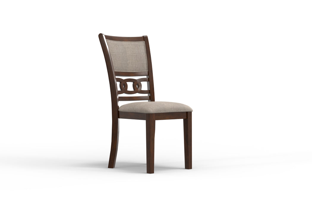Gia 5 Pc 47" Round Dining Table & 4 Chairs-Cherry