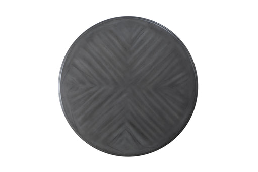 Gia 5 Pc 47" Round Dining Table & 4 Chairs-Gray