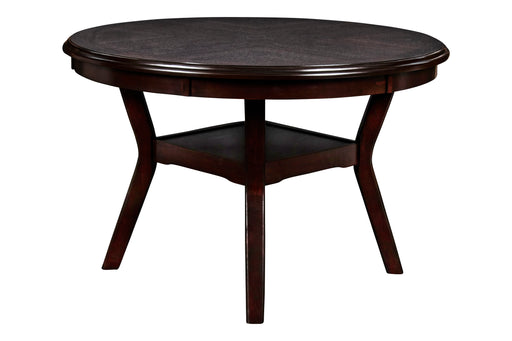 Gia 5 Pc 47" Round Dining Table & 4 Chairs-Ebony