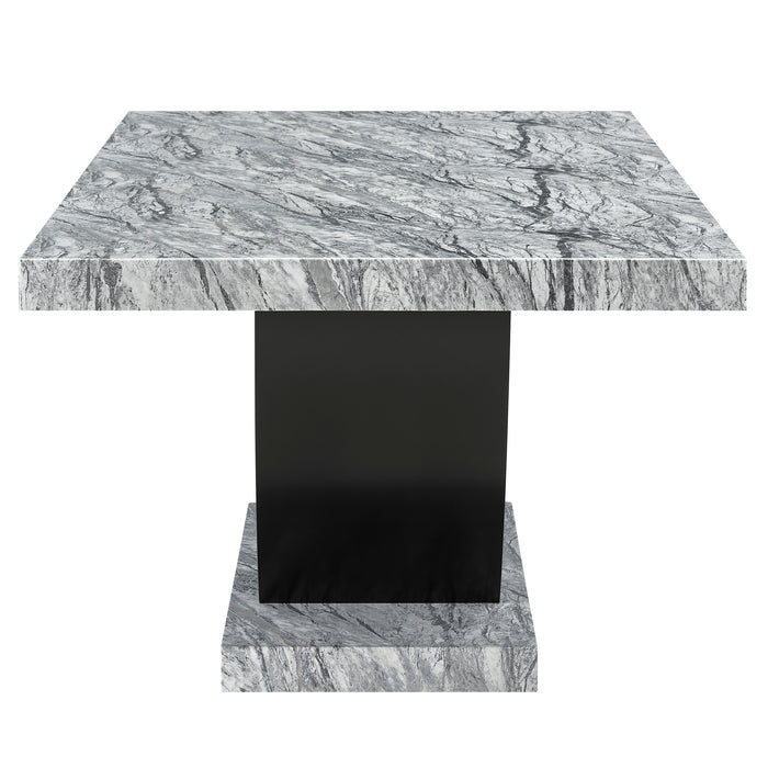 Lyra Dining Table Top And Base Bottom Marble