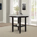 Celeste 42" Round Counter Table-Espresso/Faux Marble