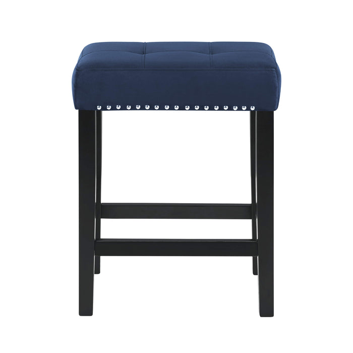 Celeste Theater Bar Table W/ 3 Stools-Blue