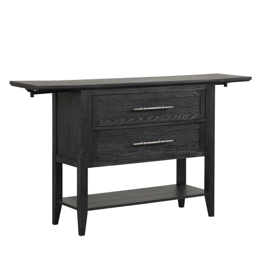 Sable Crest Drop Leaf Server-Black