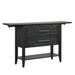 Sable Crest Drop Leaf Server-Black