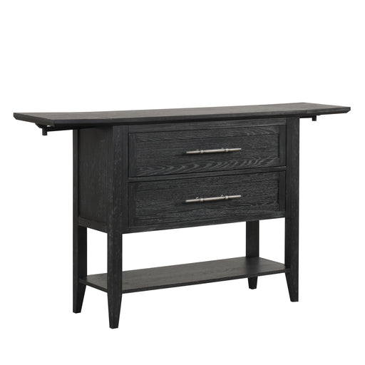 Sable Crest Drop Leaf Server-Black