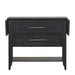 Sable Crest Drop Leaf Server-Black