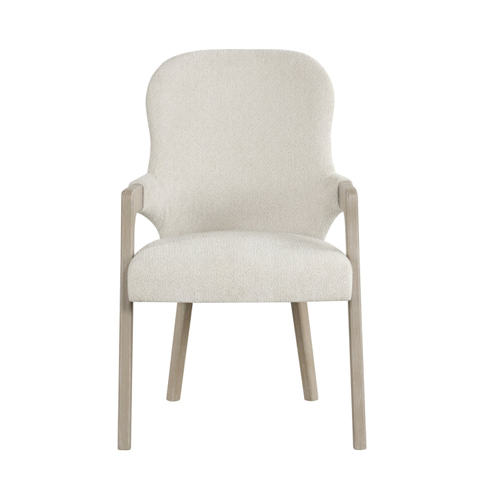 Gwendolyn Upholstered Arm Chair (2 Per Carton)-Cerused Taupe