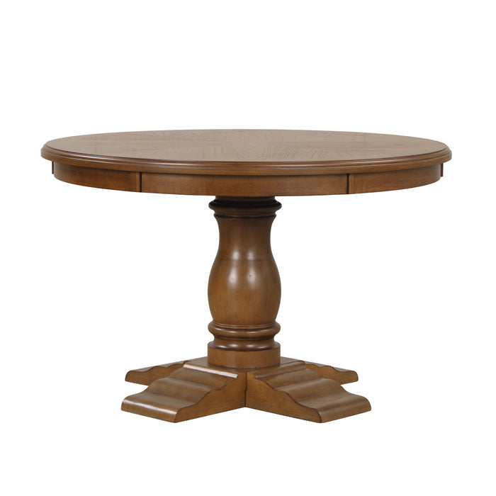 Sunset 48" Round Dining Table-Brown