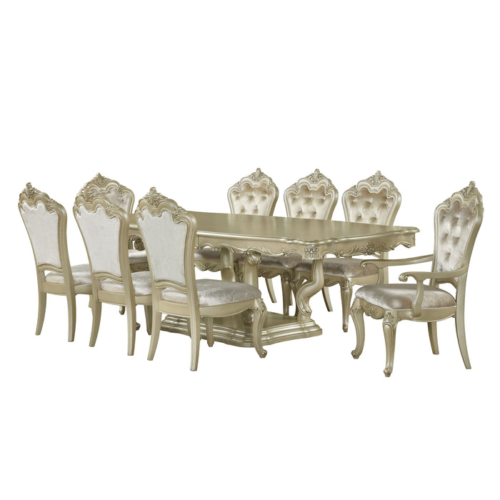 Monique Side Chair (2/Ctn)-Champagne