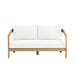 Wesley Patio Loveseat W/ White Cushions