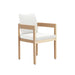 Wesley Patio Side Chair, White Cushion (1 Per Carton)