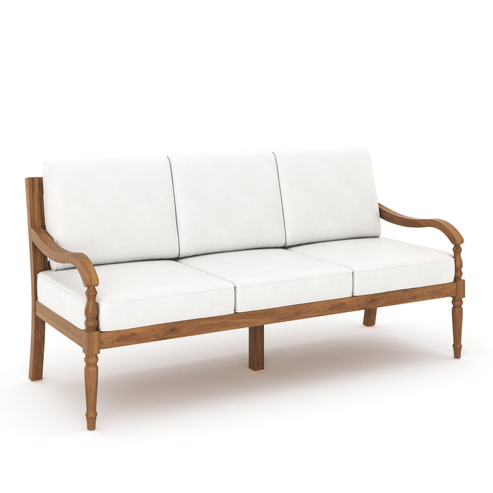 Savannah Sofa-White Linen