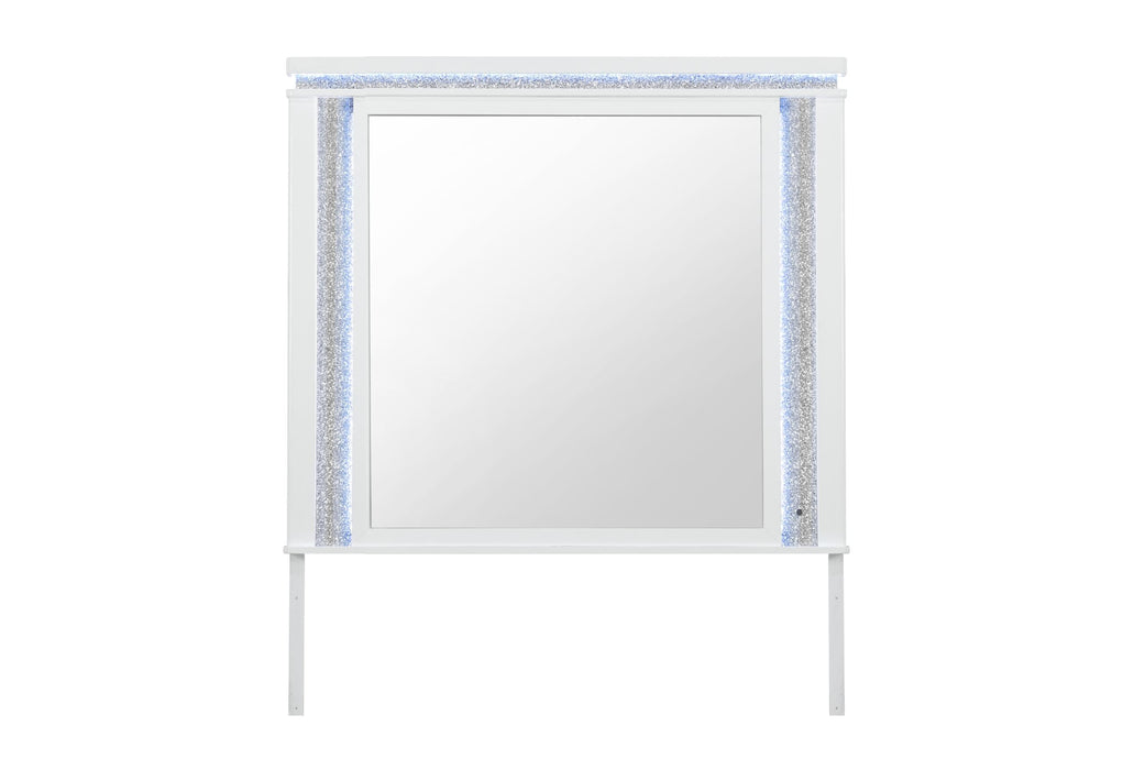 ALINA WHITE MIRROR WITH LED