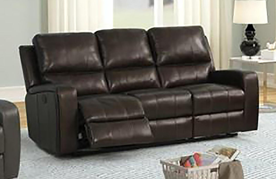 New Classic Furniture Linton Sofa with Power Footrest in Gray