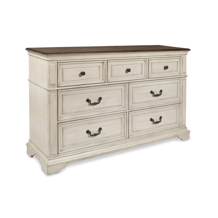 ANASTASIA DRESSER - ANT. WHITE